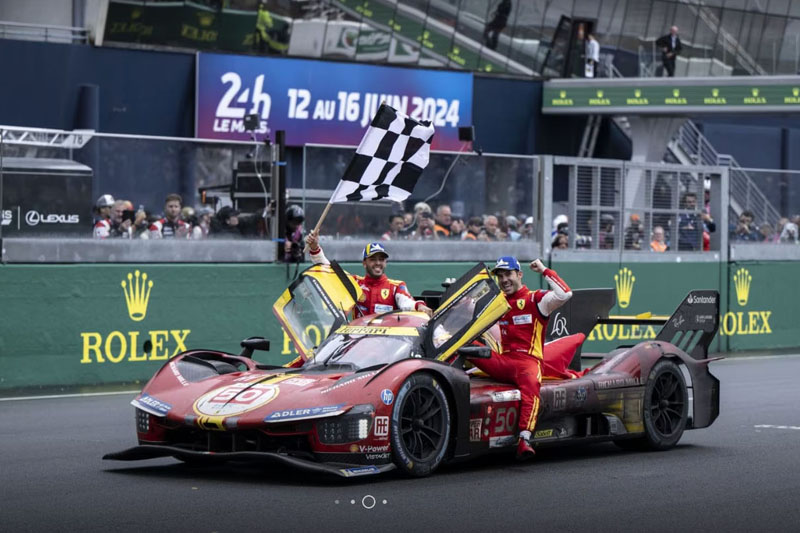 Ferrari LMH 499P won Le Mans 24 Hours 2023 after 50 Years 